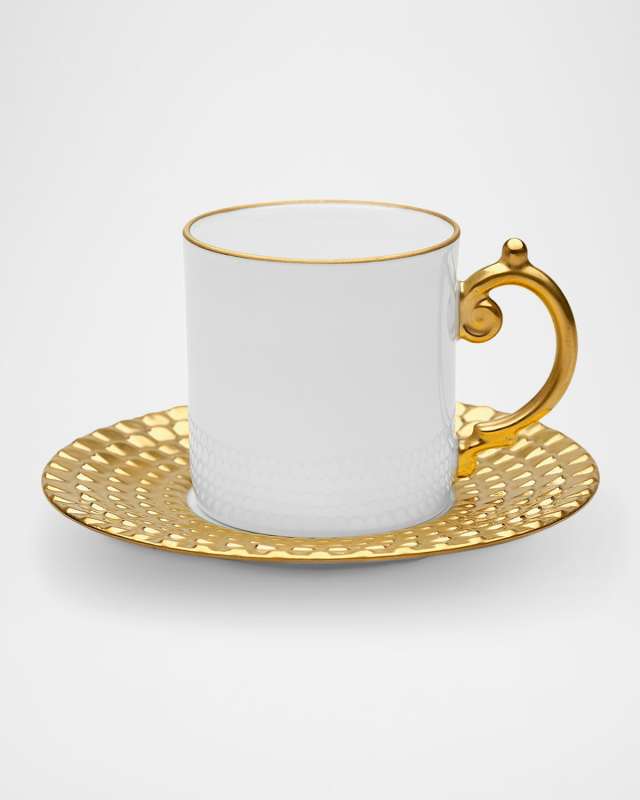 Aegean 24K Gold Espresso Cup & Saucer
